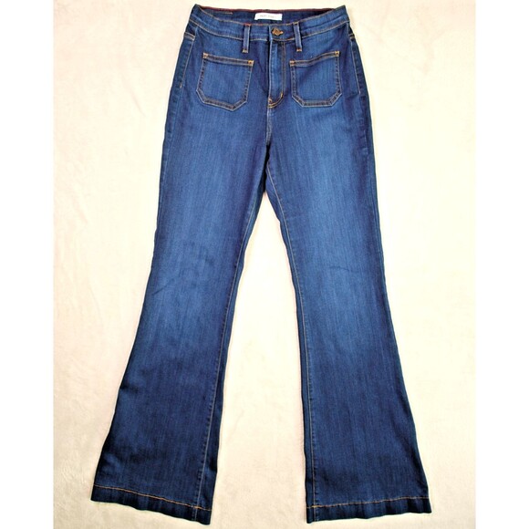 Angry Rabbit Jeans Womens 30/11 Flare Stretch Denim Front Patch Pockets ASF466 - Picture 9 of 9